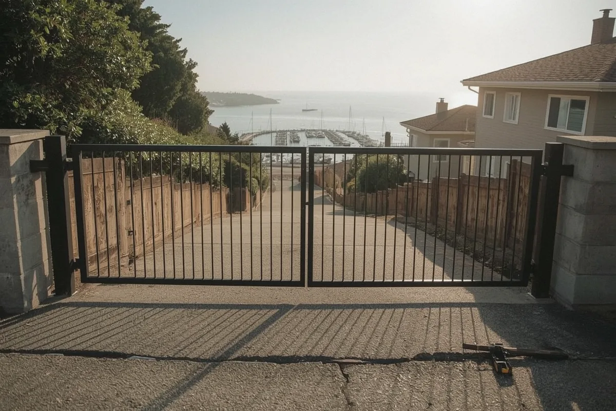 Driveway Gate Installation at a property in Benicia, CA