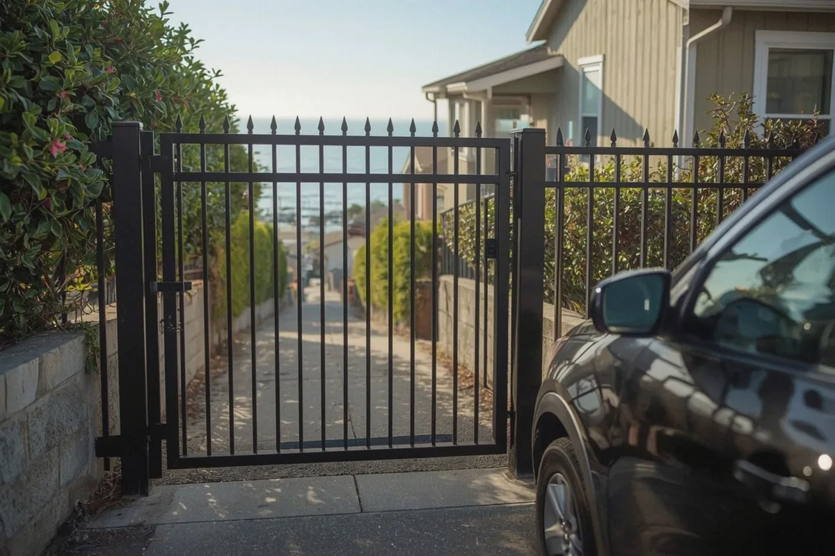 Pedestrian Gate Installation at a property in Benicia, CA