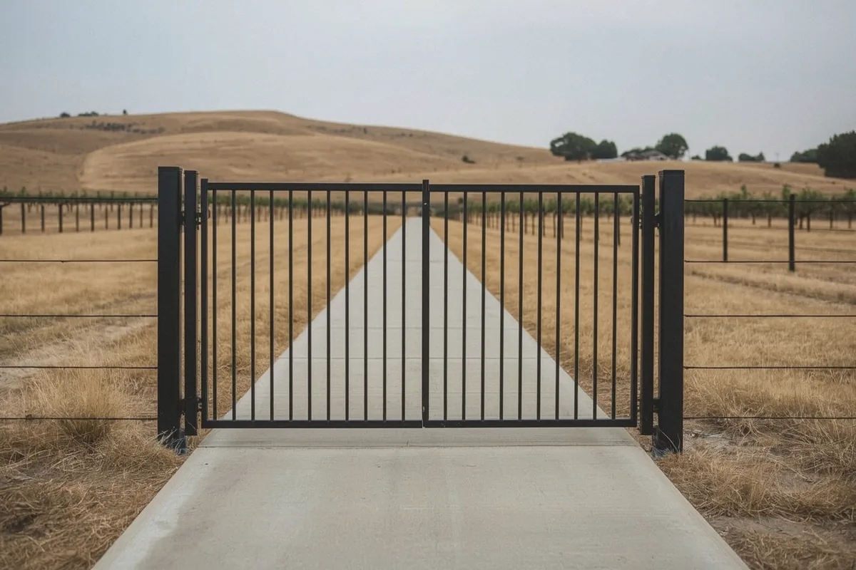 Pedestrian Gate Installation at a property in Winters, CA