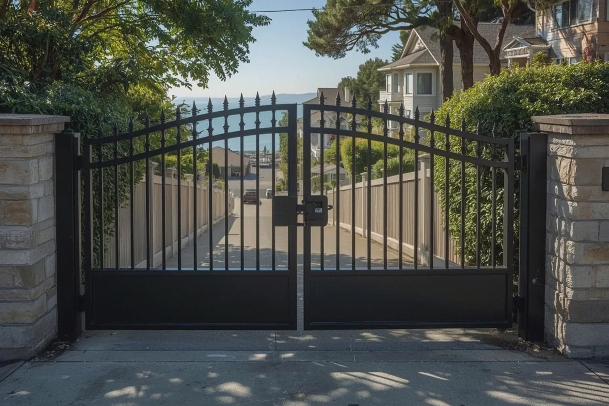 Smart Metal Gate Installation at a property in Benicia, CA