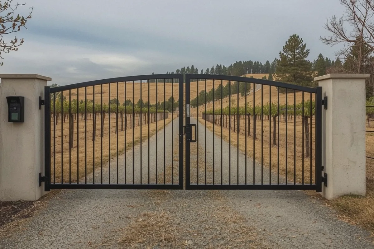 Smart Metal Gate Installation at a property in Winters, CA