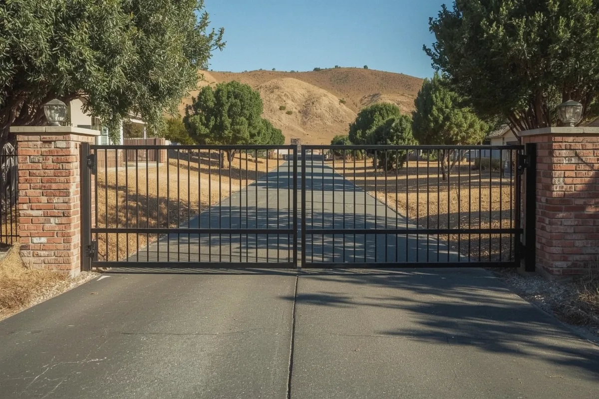 Completed gate repair project in Vacaville, CA