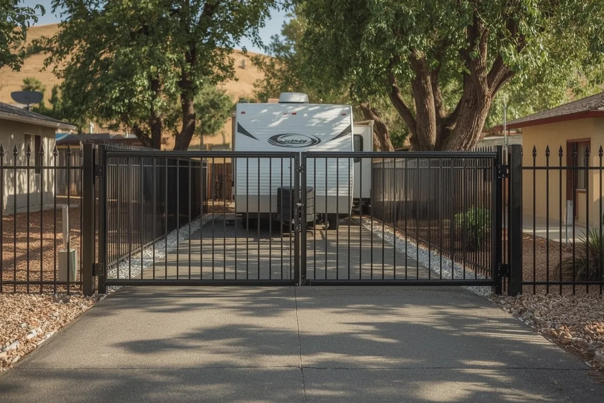 Completed manual swing or sliding gates project in Vacaville, CA